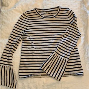 Mock neck with peplum sleeves!